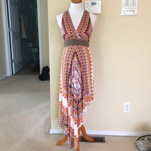 Antonio Milani Handkerchief Midi Dress